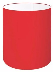Cúpula Abajur Cilíndrica Cp-8001 Ø13x15cm Vermelho