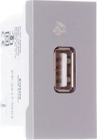 Modulo Tomada Carregador Usb 2.0 Aluminio 1A Orion