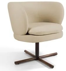 Poltrona Decorativa Sala de Estar Melissa Base Xis Giratória C-129 Lin