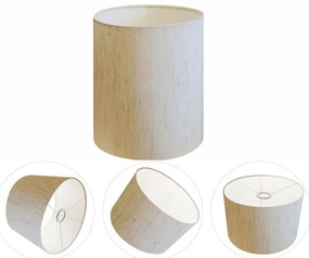 Cúpula Abajur Cilíndrica Cp-8001 Ø13x15cm Linho Bege