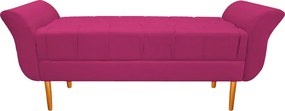 Recamier Estofado Ari 195 cm King Size Suede Pink - ADJ Decor