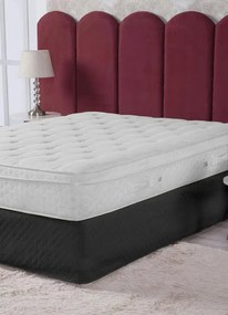 Saia Box Matelada Preta King 1 Peça