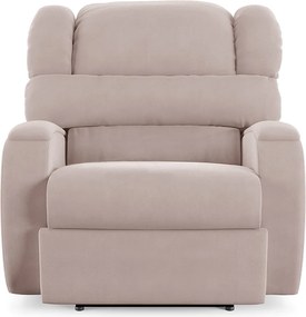 Poltrona do Papai Sala de Cinema Reclinável Kylie Power Elétrica Veludo Rosê G23
