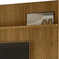 Painel Para TV 75 Polegadas 238cm André Z10 Cumaru - Mpozenato