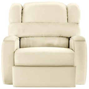 Poltrona do Papai Sala de Cinema Reclinável Kylie Manual PU Bege G23