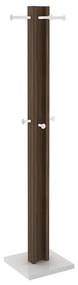 Cabideiro para Quarto Sala de Estar AZ1018 MDP Nogal/Branco G69 - Gran Belo