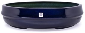 Vaso Bacia Decorativo Osaka Azul Perolizado 16x65x52 cm - D'Rossi
