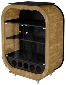Adega Decor Mini Vidro 6 mm - Wood Prime LL 33035