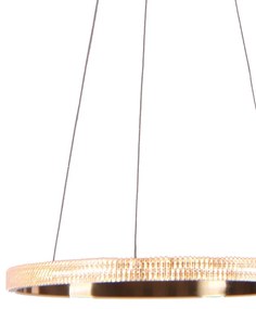 Pendente Oca Aro Ø60X4Cm Led 32W 3000K Bivolt | Bella Iluminação Gd001 (Dourado)