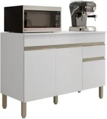 Balcão Gabinete para Pia com Tampo 120cm Lina Z06 Supremo - Mpozenato