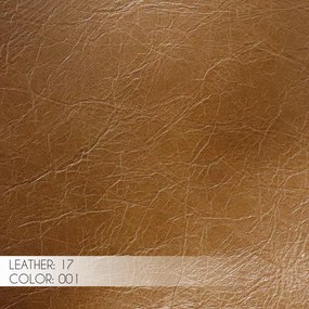 Puff Decorativo Sala de Estar Frances Trio Couro Marrom Claro G72 - Gran Belo