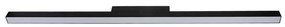 Plafon Led Sobrepor Retangular 24W Luz Amarela Fit - PRETO