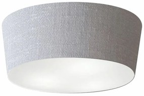 Plafon Cone Md-3004 Cúpula em Tecido 15/50x40cm Rústico Cinza - Bivolt