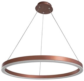 Pendente Led Aluminio Cafe 30W 3000K Luz Amarela Yamamura