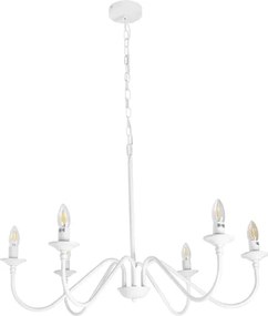Lustre Metal Branco Colonus