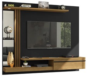 Painel Denver Preto Fosco Cinamomo - Bechara Móveis