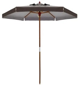 Ombrellone Harpia Marrom Haste Madeira com Bagum 2,40 mts 69615 Sun House