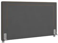 Cabeceira Cama Box Casal King 195cm Mali Z37 Veludo Chumbo - Mpozenato