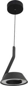 Pendente Led Aluminio Preto 16W 3000K Modern