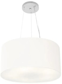 Lustre Pendente Cilíndrico Vivare Md-4186 Cúpula em Tecido 45x25cm - Bivolt