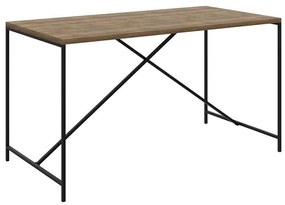 Mesa Para Sala De Jantar Industrial Retangular Vermont