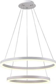 Pendente Led Metal E Aluminio Branco 54W 3000K Danza