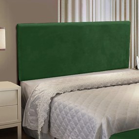 Cabeceira Casal Queen Cama Box 160cm Painel Clean Suede M11 - D'Rossi - Verde