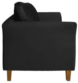 Poltrona Decorativa Ibis Quarto Sala Promoção Suede Preto
