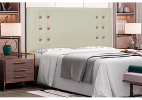 Cabeceira Cama Box Casal King 195cm Gênova Corano Bege - Sheep Estofados - Bege