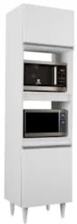 Paneleiro Cozinha Torre Quente 56cm Colorado Branco - Lumil Móveis