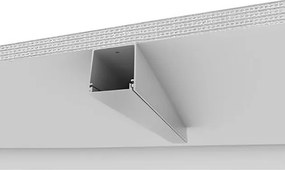 Perfil Sobrepor Aluminio Branco 2M Sem Iluminacao Fit40