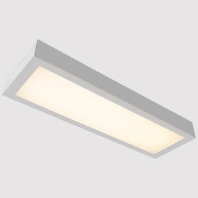 Plafon Led De Sobrepor Alumínio Branco 27w Valencia - LED BRANCO QUENTE (3000K)