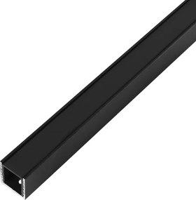 Perfil Sobrepor Sem Iluminacao 3M Fit15 - PRETO