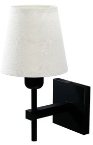 Arandela Tocha Small Cúpula Tecido 01Xe27 Mini Bulbo G45 - Qimporta Ar... (PRETO)