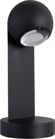 Balizador Led Aluminio Preto 3W 60 3000K Ip65 Lens