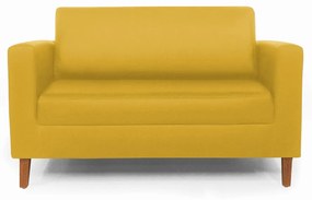 Namoradeira Decorativa Gabriela Suede Amarelo