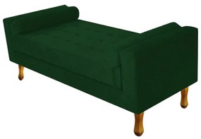 Recamier Félix King Size 195cm Suede Verde - ADJ Decor