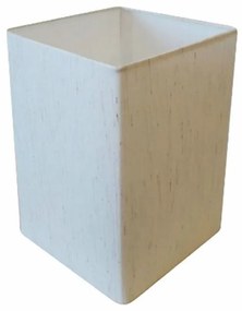 Cúpula em tecido quadrada abajur luminária cp-4007 25/16x16cm linho bege