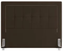 Cabeceira Cama Box Casal Queen 160cm Paolla Z37 Veludo Marrom - Mpozen