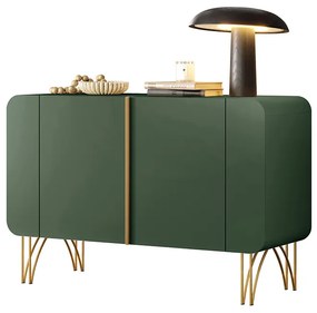 Balcão Aparador Buffet Pé Metal Lossy Verde Pistache H01 - D'Rossi