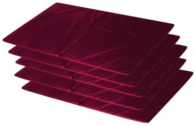 Kit 5 Colchonetes Ginástica, Academia - 90X42X2 Cm - Orthovida (Vinho)