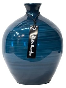 Vaso Bojudo Decorativo Em Cerâmica Carolina Haveroth – Aurora Boreal Alto Brilho