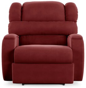 Poltrona do Papai Sala de Cinema Reclinável Kylie Power Touch Veludo Vermelho G23