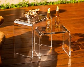 Banco de Acrilico Curve - MDO2  MDO2