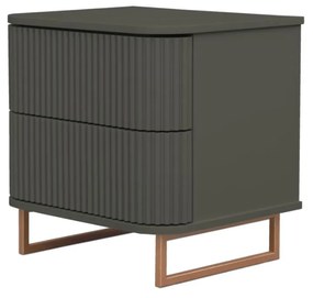 Mesa de Cabeceira Miami - Kansas com Detalhes Dourado Soleil Kleiner