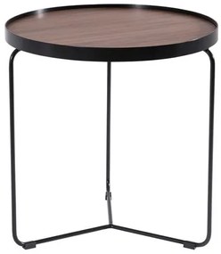 Mesa Lateral Kevin Alta Castanho Bronze 61 cm (LARG) - 42033 Sun House