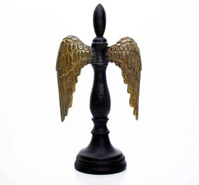Escultura Decorativa Asa Ouro Velho 25x13,5 Cm - D'Rossi
