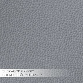 Poltrona do Papai Reclinável Elétrica com Controle Kyoto Lift Couro Cinza G43 - Gran Belo