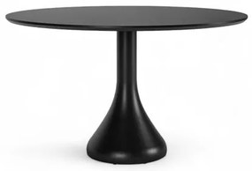 Mesa Jantar Maribela Redonda Cor Preto 100cm - 76766 Sun House