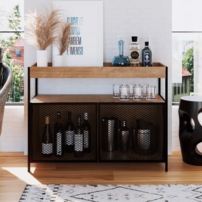 Buffet Bar New 100 cm Vermont e Preto A05 - D'Rossi